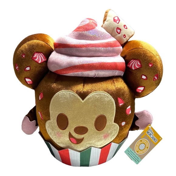 Disney Parks Munchlings Baked Treats Mickey Mouse Peppermint Bark Cupcake Plush - Picture 1 of 5